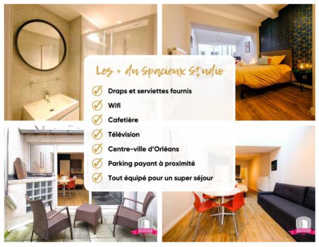 Spacieux Studio Neuf Orleans Centre Apartment Exterior foto